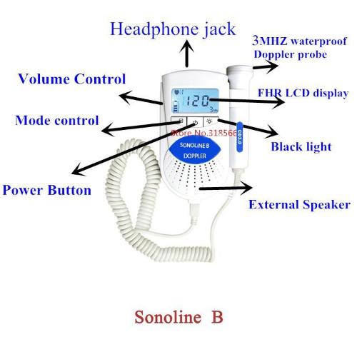 Original™ Sonoline B Baby Doppler+Free Gel