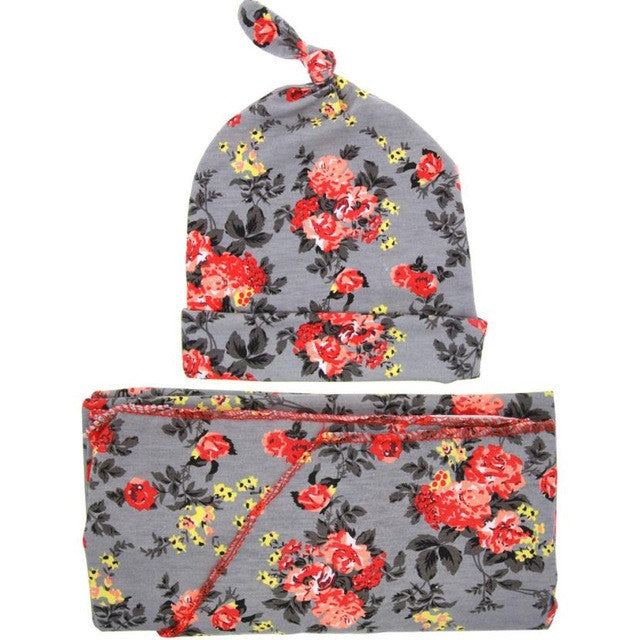 2018 Floral Blankets & Swaddle With Hat Photography props