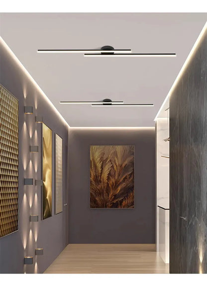 Nora Long Aluminium LED Ceiling Light Modern Creative Design Ceiling Lamp Indoor Lighting Fixture Hallway Balcony Aisle Office Lustre