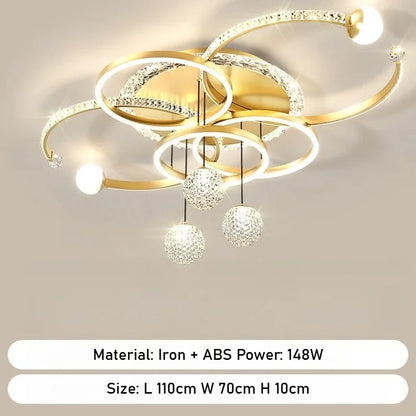 Gubi Modern LED Ceiling Light for Living Room Decor Pendant Light Interior Decoration Ceiling Luxury Chandelier Restaurant Lamp Villa