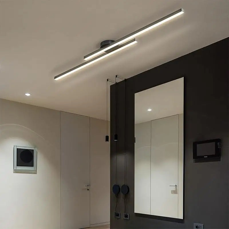 Nora Long Aluminium LED Ceiling Light Modern Creative Design Ceiling Lamp Indoor Lighting Fixture Hallway Balcony Aisle Office Lustre