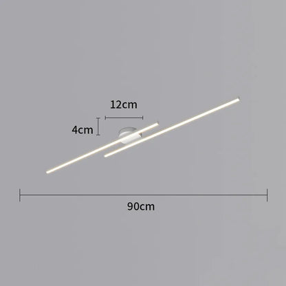 Nora Long Aluminium LED Ceiling Light Modern Creative Design Ceiling Lamp Indoor Lighting Fixture Hallway Balcony Aisle Office Lustre