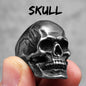 Killstar Vintage Punk Gothic All Skull Head Series Stainless Steel Womens Mens Rings Unique for Biker Jewelry Creativity Gift Wholesale Skull Gothic Steel Stainless Steel