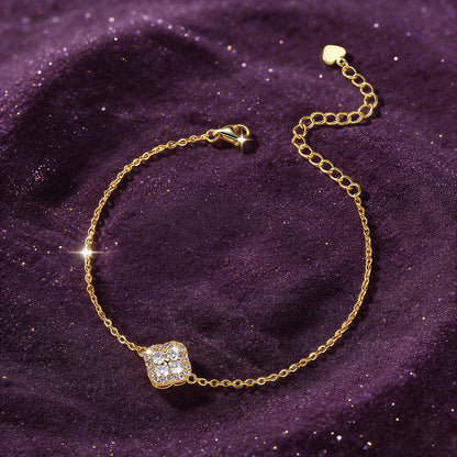 Celestique Moissanite Clover Bracelet