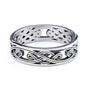 The Great Frog 10MM Wide Nordic Viking Celtic Rings Stainless Steel Punk Fashion Viking Trinity Ring for Men Women Amulet Jewelry Wholesale Steel Stainless Steel