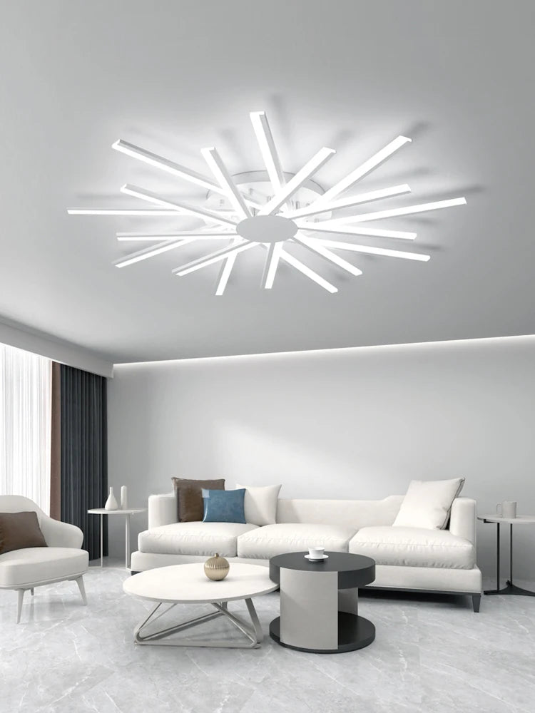 Lucide LED Ceiling Light Living Room Flower Shape Chandelier Dining Room Bedroom Ceiling Pendant Light Nordic Design Home Decoration