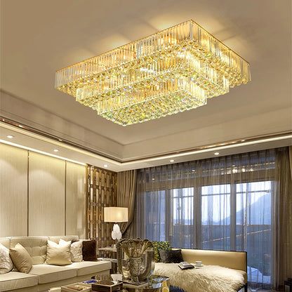 Arcchio LED Ceiling Lights Classical Round Ceiling Chandeliers Luxury Crystal Lustres Decor Home Plafonnier for Living Room