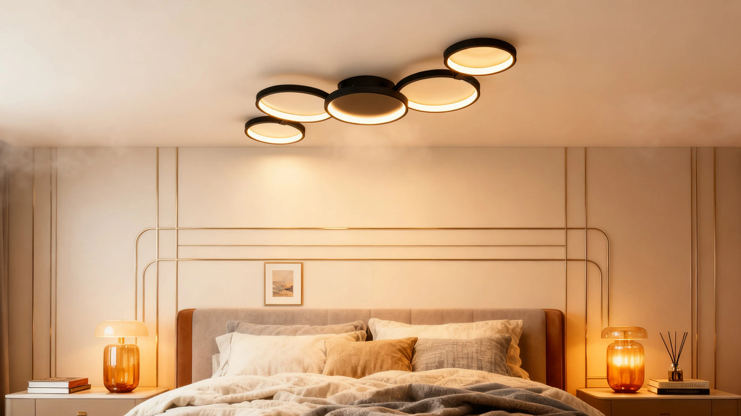 Lindby Led Ceiling Light 110V-220V 3 Colors App Bluetooth Dimming Modern Creativity Remote Control Living Room Bedroom Lamp