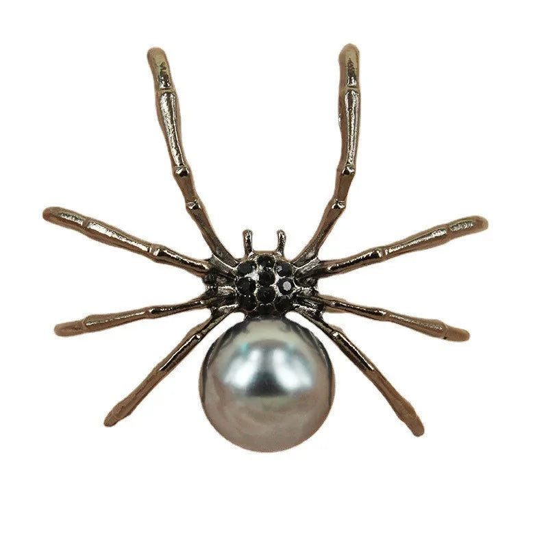 Killstar Gothic Punk Irregular Spider Opening Ring Women Men Fashion Zircon Black Crystal Dark Animal Ring Hip Hop Party Finger Jewelry Gothic Black