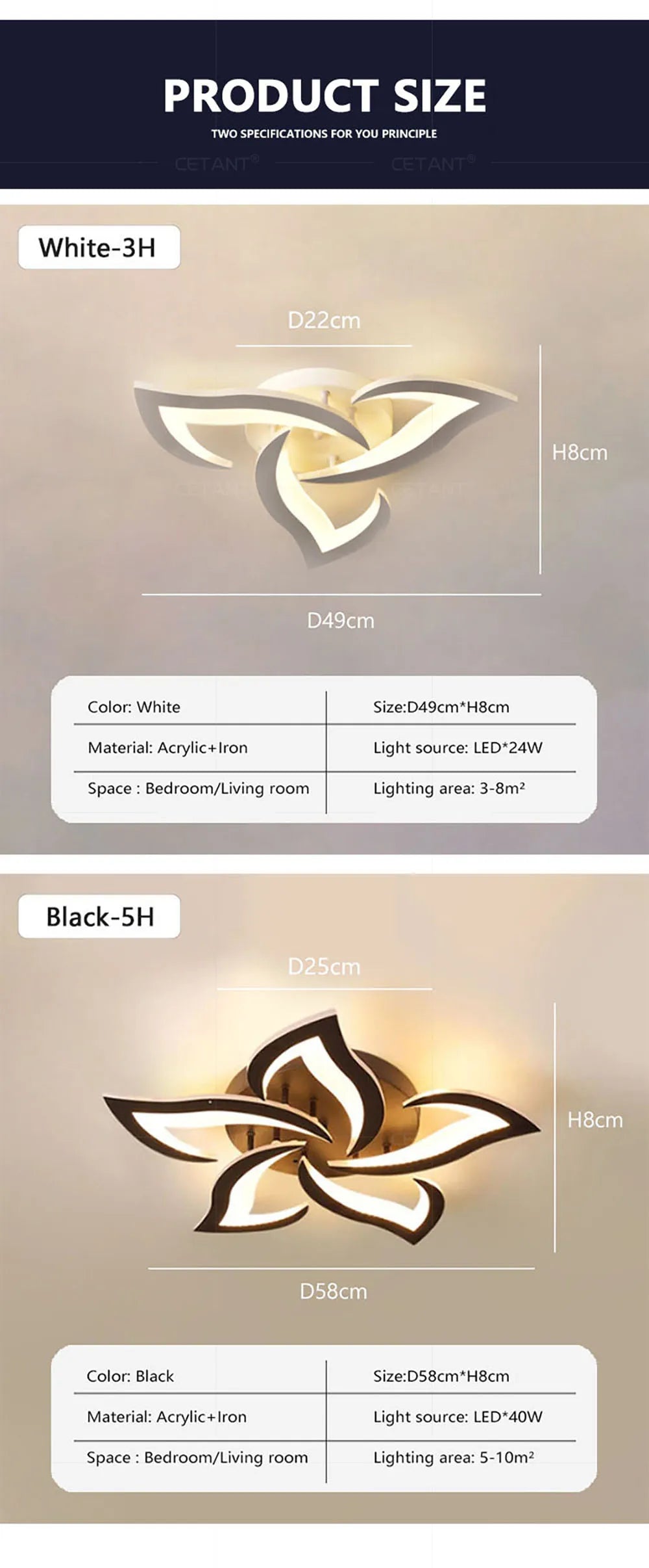 SLV Modern Led Ceiling Light With Creative Petal Design For Decorating Living Rooms Bedrooms Entrances Corridors Balconies Lighting