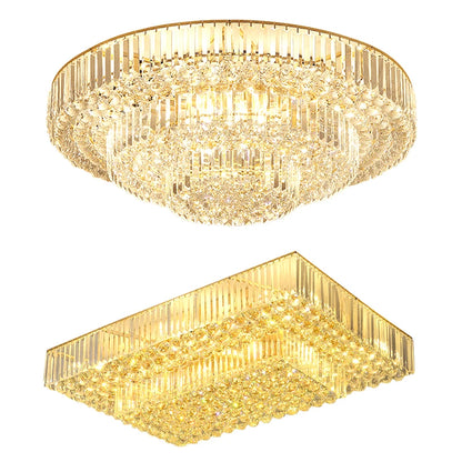 Arcchio LED Ceiling Lights Classical Round Ceiling Chandeliers Luxury Crystal Lustres Decor Home Plafonnier for Living Room