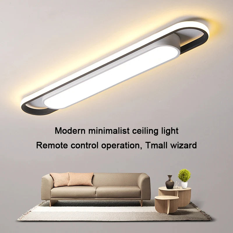 Eglo Hot Sale Led Ceiling Light Rectangular For Kitchen Aisle Home Decor Chandelier Dining Table Long Strip Lamp Modern Ceiling Lam