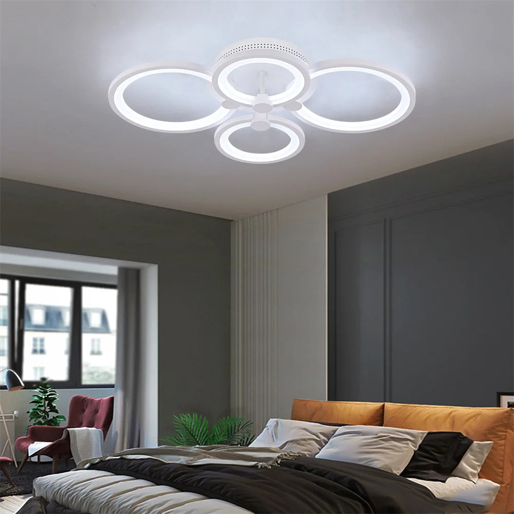 Nordlux Led Ceiling Light Modern Home Decor Lighting Flush Mounted Lustre White Acrylic Chandelier Fixture Bedroom Dining Living Room