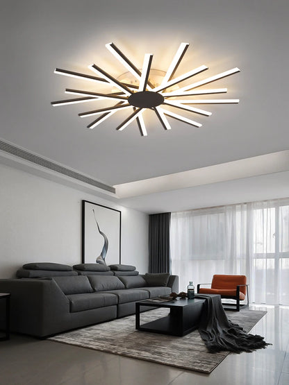 Lucide LED Ceiling Light Living Room Flower Shape Chandelier Dining Room Bedroom Ceiling Pendant Light Nordic Design Home Decoration