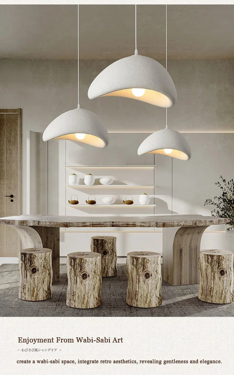 Gubi Modern LED Ceiling Chandelier Lights for Living Room Bedroom Dining Room Pendant Lights Nordic Wabi Sabi Home Decor Hanging Lamp