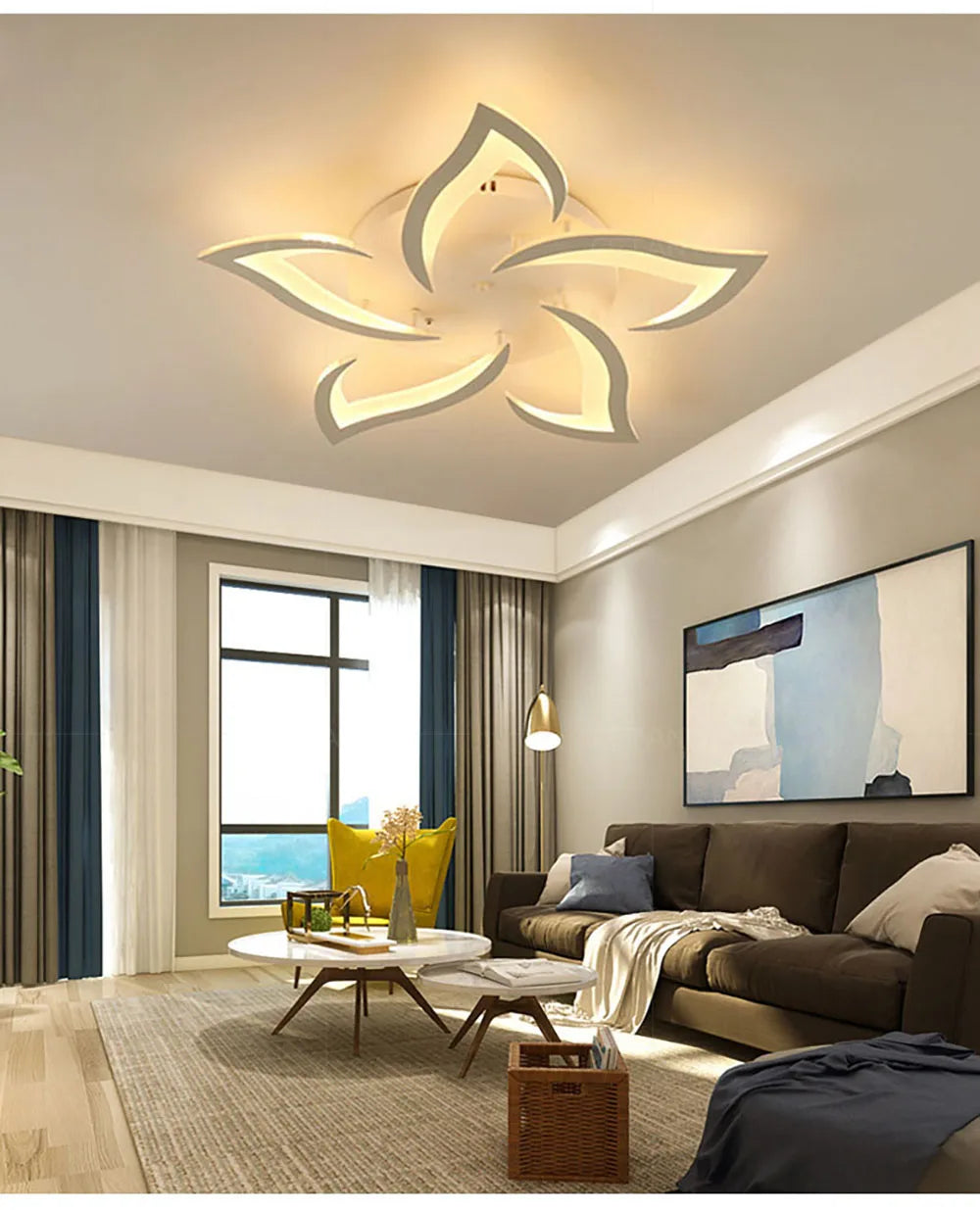 SLV Modern Led Ceiling Light With Creative Petal Design For Decorating Living Rooms Bedrooms Entrances Corridors Balconies Lighting