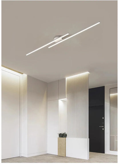 Nora Long Aluminium LED Ceiling Light Modern Creative Design Ceiling Lamp Indoor Lighting Fixture Hallway Balcony Aisle Office Lustre
