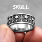 Killstar Vintage Punk Gothic All Skull Head Series Stainless Steel Womens Mens Rings Unique for Biker Jewelry Creativity Gift Wholesale Skull Gothic Steel Stainless Steel