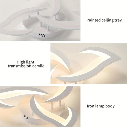 SLV Modern Led Ceiling Light With Creative Petal Design For Decorating Living Rooms Bedrooms Entrances Corridors Balconies Lighting