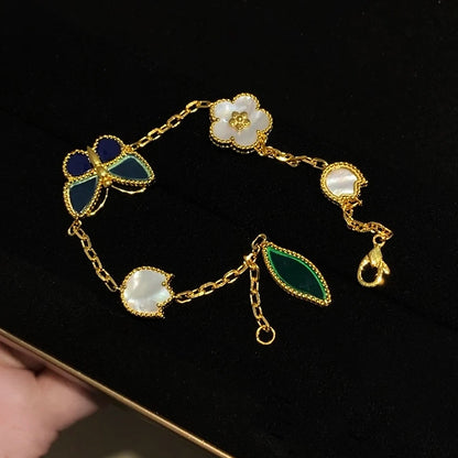 Élanor Jewels 925 Sterling Silver Clover Bracelet