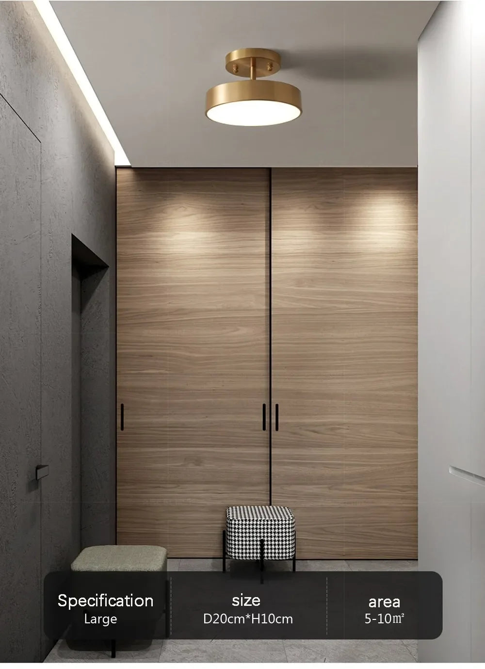 Flos Modern LED Ceiling Light White Light For Living Room Bedroom Hallway Office Balcony Dining Room Hotel Apartments Indoor Lighting