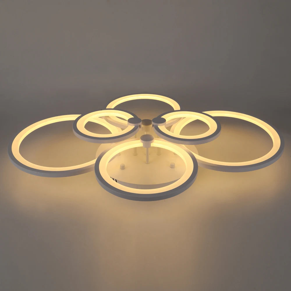 Nordlux Led Ceiling Light Modern Home Decor Lighting Flush Mounted Lustre White Acrylic Chandelier Fixture Bedroom Dining Living Room