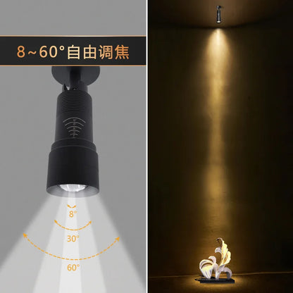 Eglo LED Ceiling Lamp Spot  Zoom 15-60 Degrees COB Downlights Track Light 7W 15W Lights AC220V Led Lights For Room Hotel Bedchamber