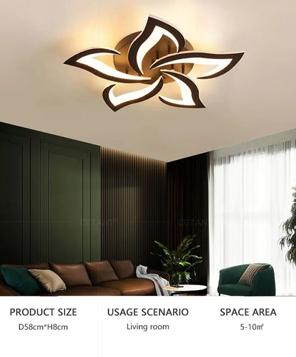 SLV Modern Led Ceiling Light With Creative Petal Design For Decorating Living Rooms Bedrooms Entrances Corridors Balconies Lighting