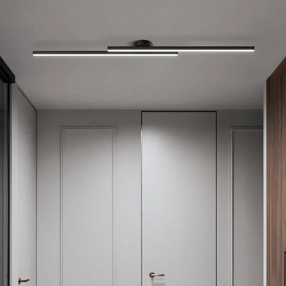 Lindby Long Aluminium Modern LED Ceiling Light Creative Design Ceiling Lamp Indoor Lighting Fixture Hallway Balcony Aisle Office Lustre