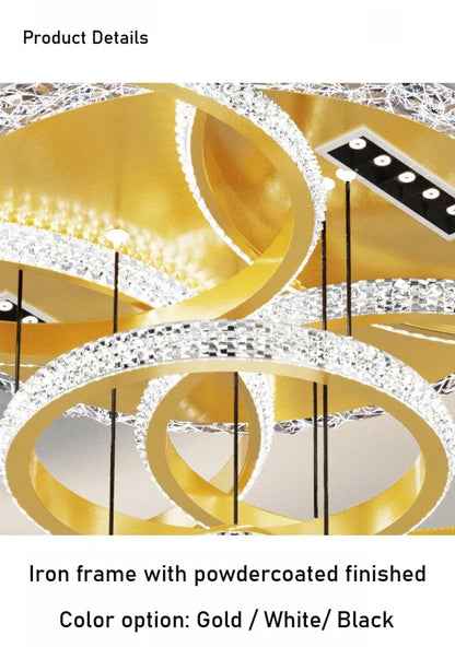 Gubi Modern LED Ceiling Light for Living Room Decor Pendant Light Interior Decoration Ceiling Luxury Chandelier Restaurant Lamp Villa