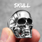 Killstar Vintage Punk Gothic All Skull Head Series Stainless Steel Womens Mens Rings Unique for Biker Jewelry Creativity Gift Wholesale Skull Gothic Steel Stainless Steel
