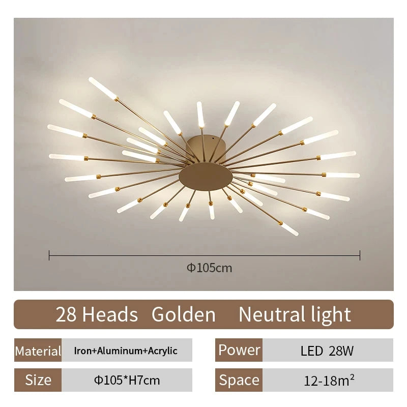 Eglo Modern LED Ceiling Lamp Living Room Dining Bedroom Ceiling Chandelier Lights Nordic Fireworks Design Home Decor Indoor Lighting