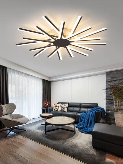 Lucide LED Ceiling Light Living Room Flower Shape Chandelier Dining Room Bedroom Ceiling Pendant Light Nordic Design Home Decoration