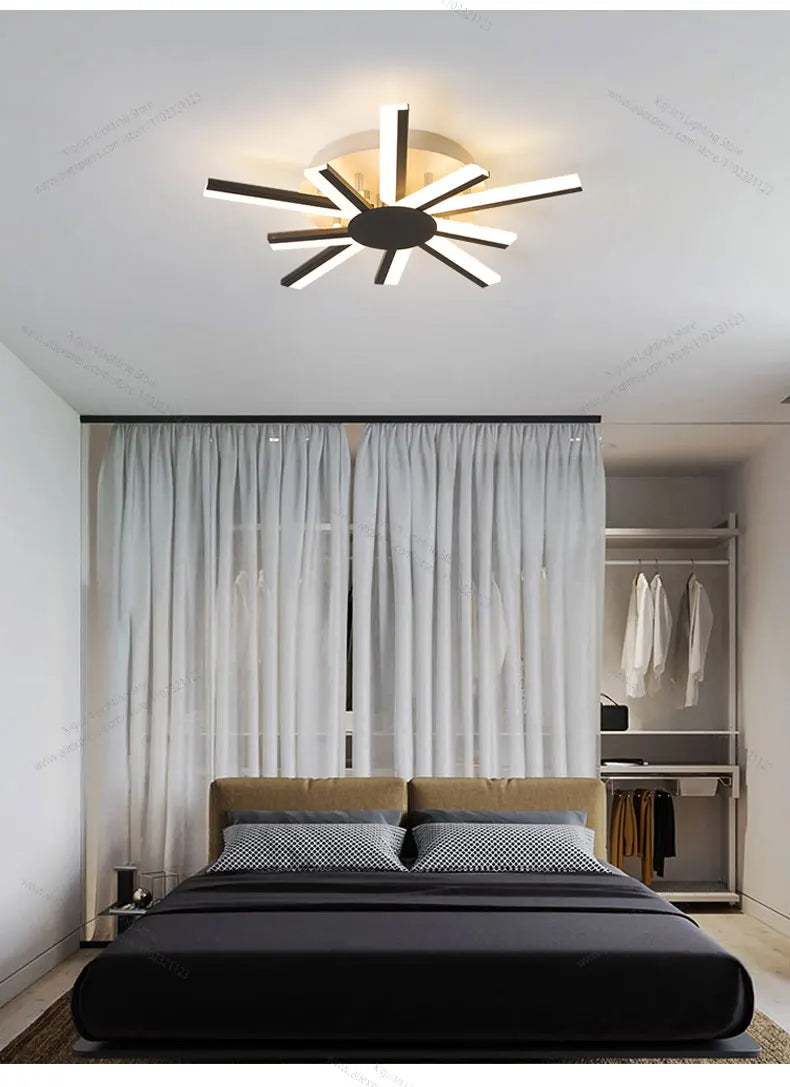 Lucide LED Ceiling Light Living Room Flower Shape Chandelier Dining Room Bedroom Ceiling Pendant Light Nordic Design Home Decoration
