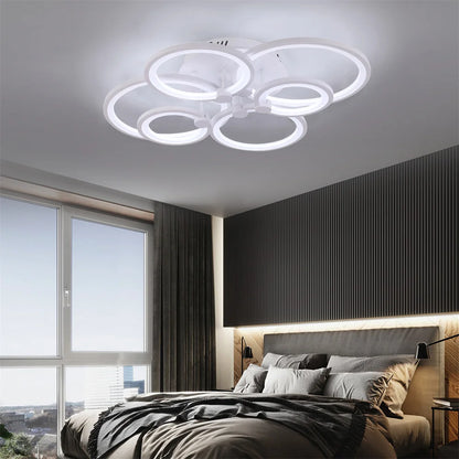 Nordlux Led Ceiling Light Modern Home Decor Lighting Flush Mounted Lustre White Acrylic Chandelier Fixture Bedroom Dining Living Room