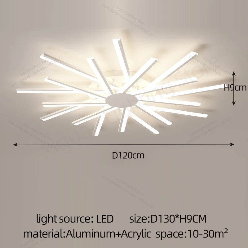 Lucide LED Ceiling Light Living Room Flower Shape Chandelier Dining Room Bedroom Ceiling Pendant Light Nordic Design Home Decoration