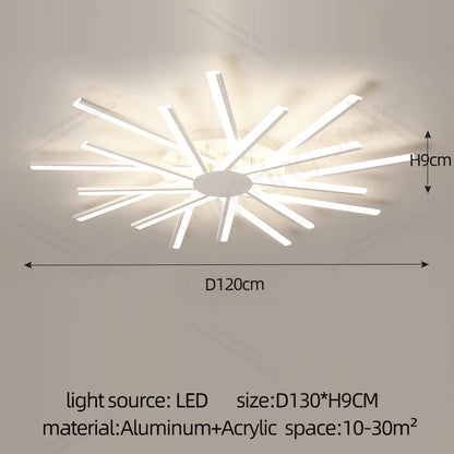 Lucide LED Ceiling Light Living Room Flower Shape Chandelier Dining Room Bedroom Ceiling Pendant Light Nordic Design Home Decoration