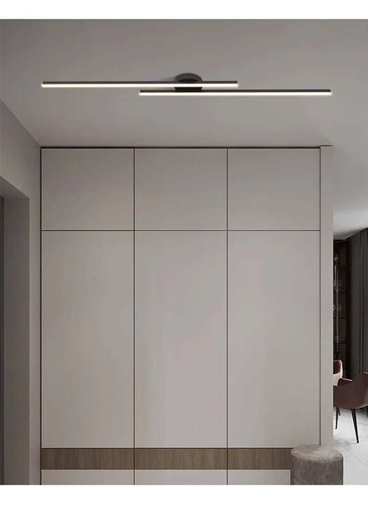 Nora Long Aluminium LED Ceiling Light Modern Creative Design Ceiling Lamp Indoor Lighting Fixture Hallway Balcony Aisle Office Lustre