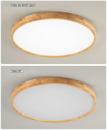 Endon Led Wooden Ceiling Lamps Living Room Bedroom Entrance Ceiling Lighting Room Decor Round High 7Cm Modern Ceiling Light Fixture