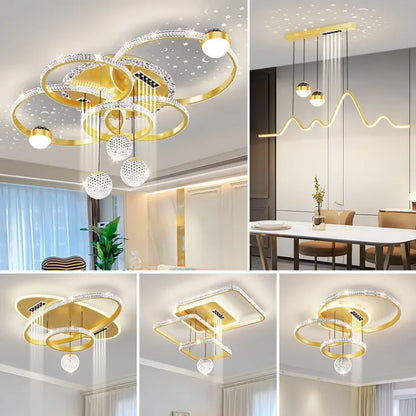 Gubi Modern LED Ceiling Light for Living Room Decor Pendant Light Interior Decoration Ceiling Luxury Chandelier Restaurant Lamp Villa