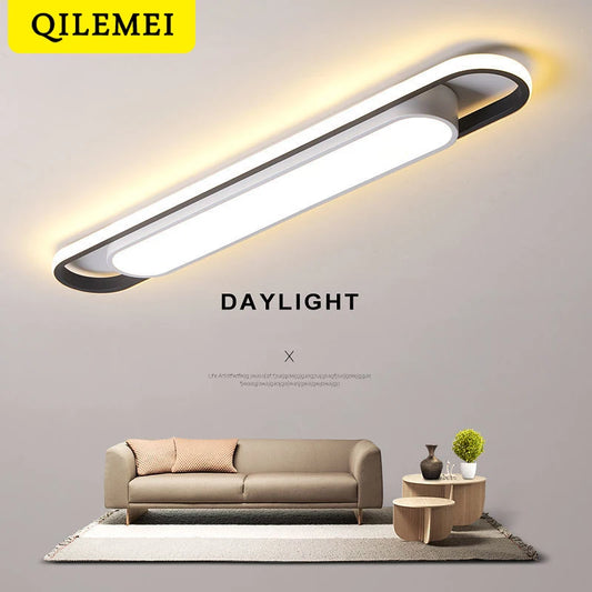 Eglo Hot Sale Led Ceiling Light Rectangular For Kitchen Aisle Home Decor Chandelier Dining Table Long Strip Lamp Modern Ceiling Lam