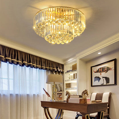 Arcchio LED Ceiling Lights Classical Round Ceiling Chandeliers Luxury Crystal Lustres Decor Home Plafonnier for Living Room