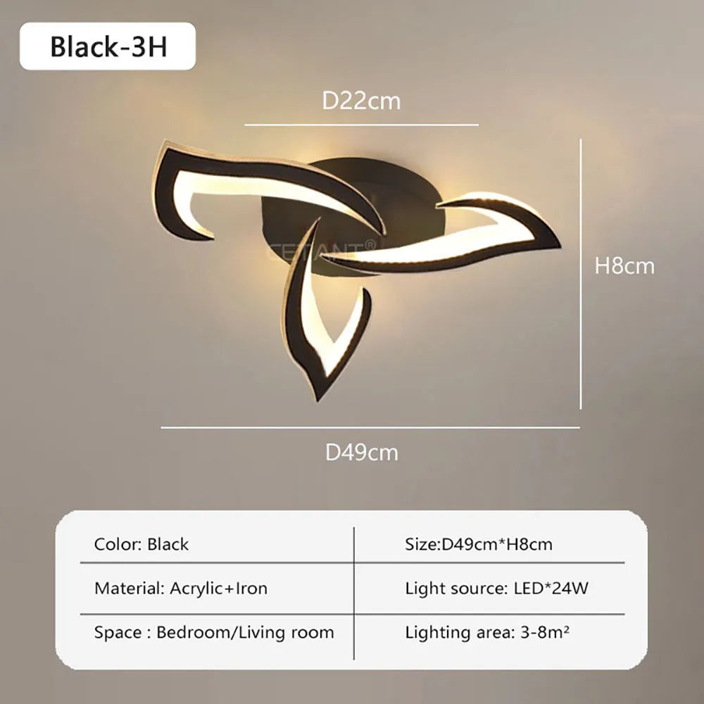 SLV Modern Led Ceiling Light With Creative Petal Design For Decorating Living Rooms Bedrooms Entrances Corridors Balconies Lighting