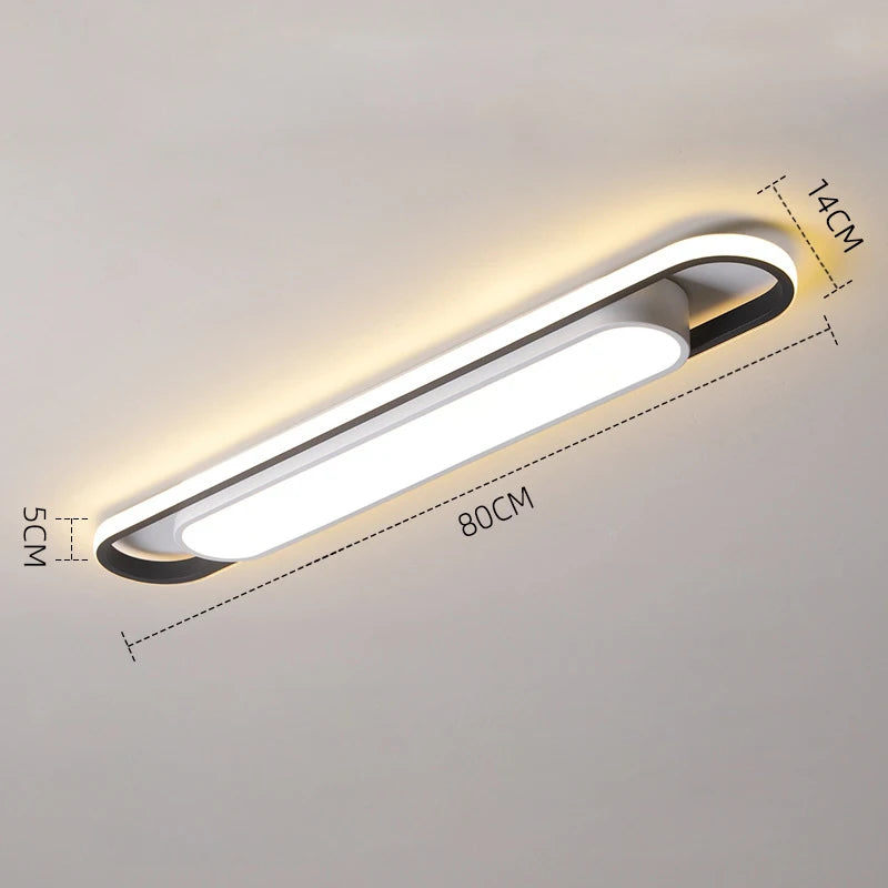 Eglo Hot Sale Led Ceiling Light Rectangular For Kitchen Aisle Home Decor Chandelier Dining Table Long Strip Lamp Modern Ceiling Lam