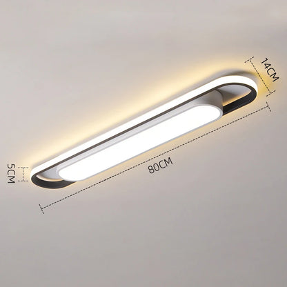 Eglo Hot Sale Led Ceiling Light Rectangular For Kitchen Aisle Home Decor Chandelier Dining Table Long Strip Lamp Modern Ceiling Lam