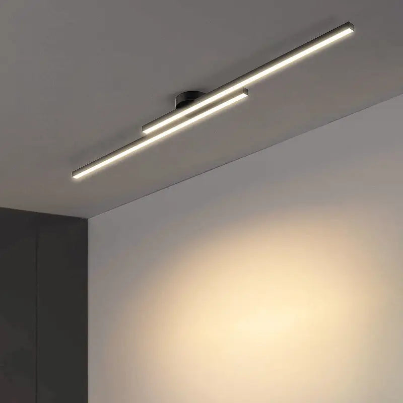 Lindby Long Aluminium Modern LED Ceiling Light Creative Design Ceiling Lamp Indoor Lighting Fixture Hallway Balcony Aisle Office Lustre