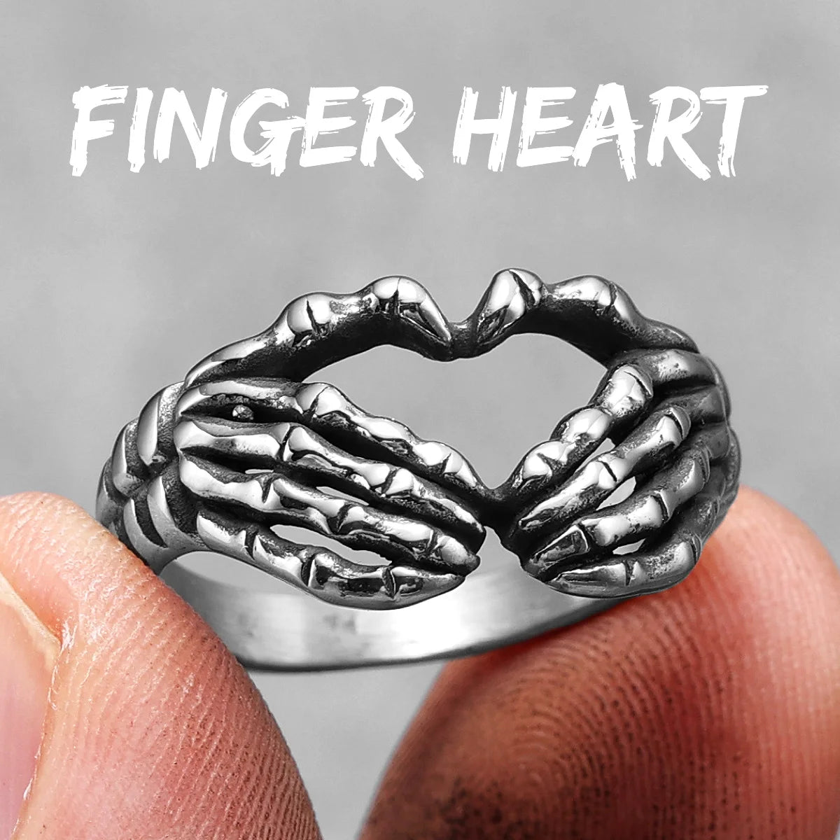 Killstar Vintage Punk Gothic All Skull Head Series Stainless Steel Womens Mens Rings Unique for Biker Jewelry Creativity Gift Wholesale Skull Gothic Steel Stainless Steel
