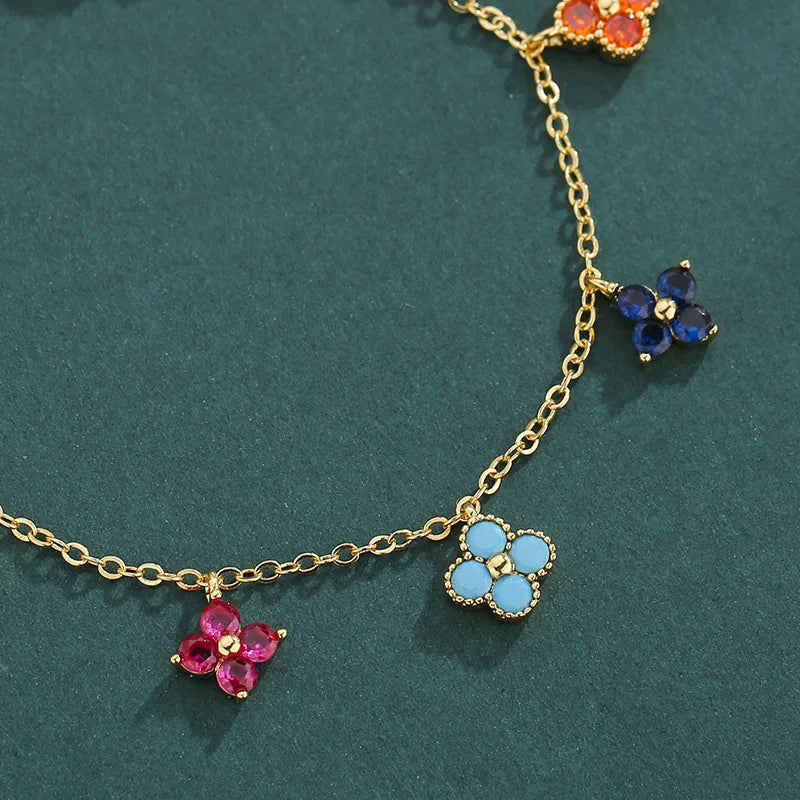 Aurielle 925 Sterling Silver Clover Bracelet
