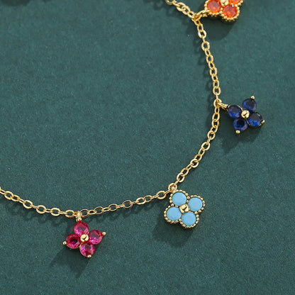 Aurielle 925 Sterling Silver Clover Bracelet