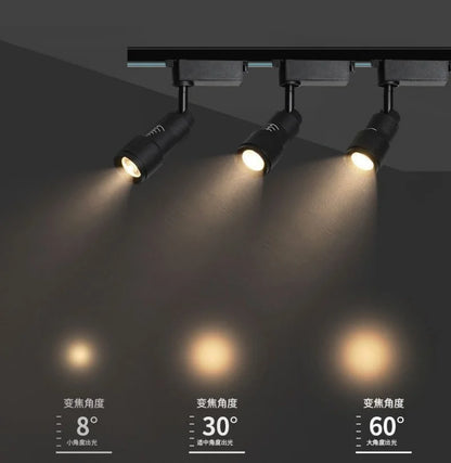 Eglo LED Ceiling Lamp Spot  Zoom 15-60 Degrees COB Downlights Track Light 7W 15W Lights AC220V Led Lights For Room Hotel Bedchamber